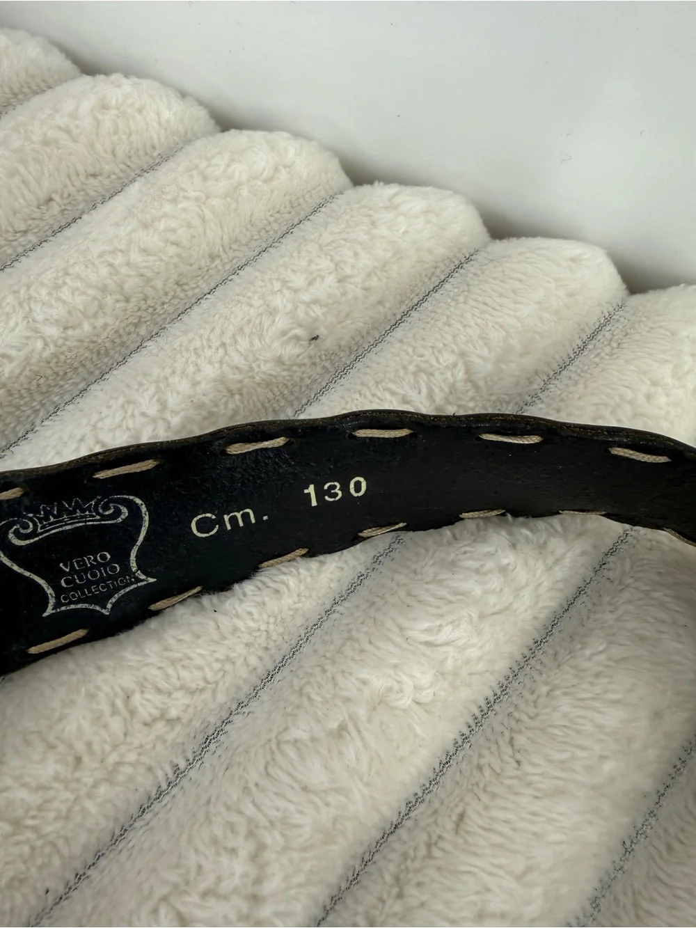 Max boy black leather